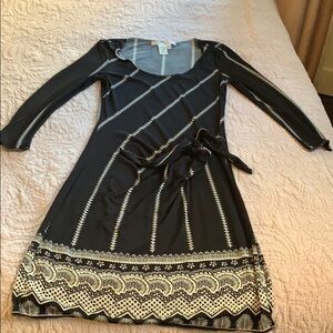 EUC Max Studio black/cream dress, size medium.